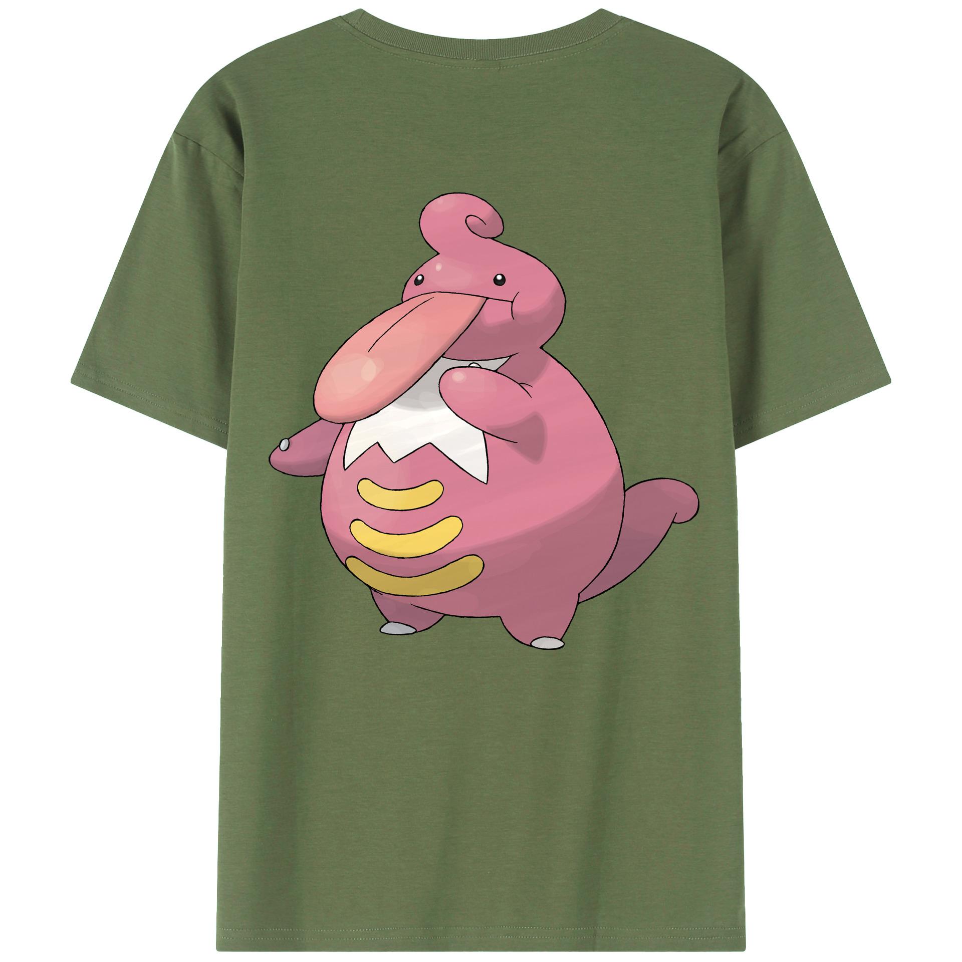 （画像用） ポケットモンスター Pokémon 綿100％ メンズ半袖Tシャツ（バックプリント） 通気性